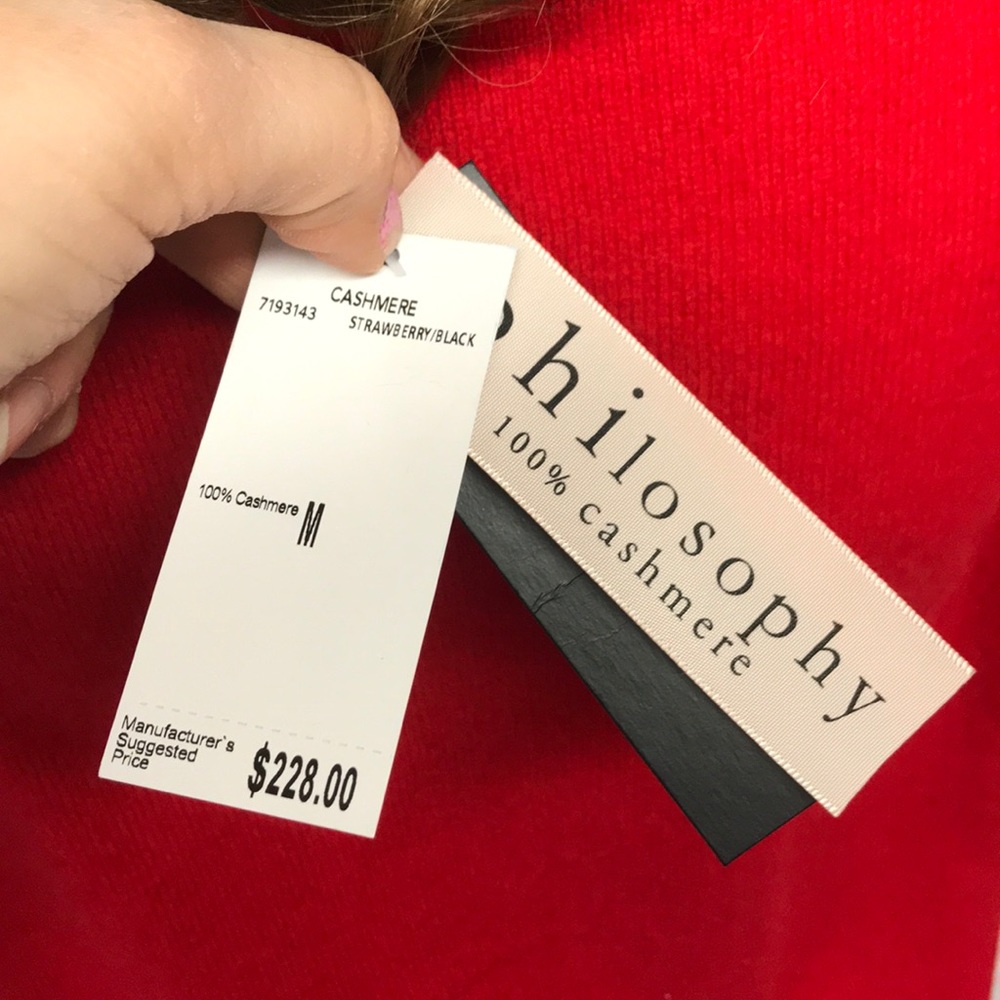Brand New Philosophy 100% Cashmere Love Sweater - Picture 6 of 9
